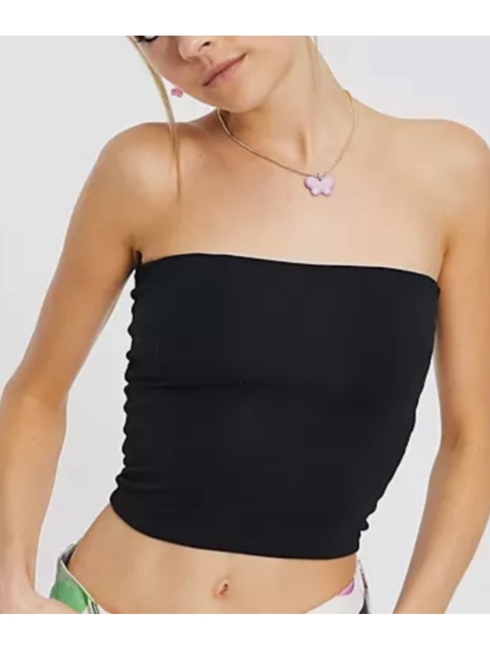 Wild Fable Black Strapless Tube Top